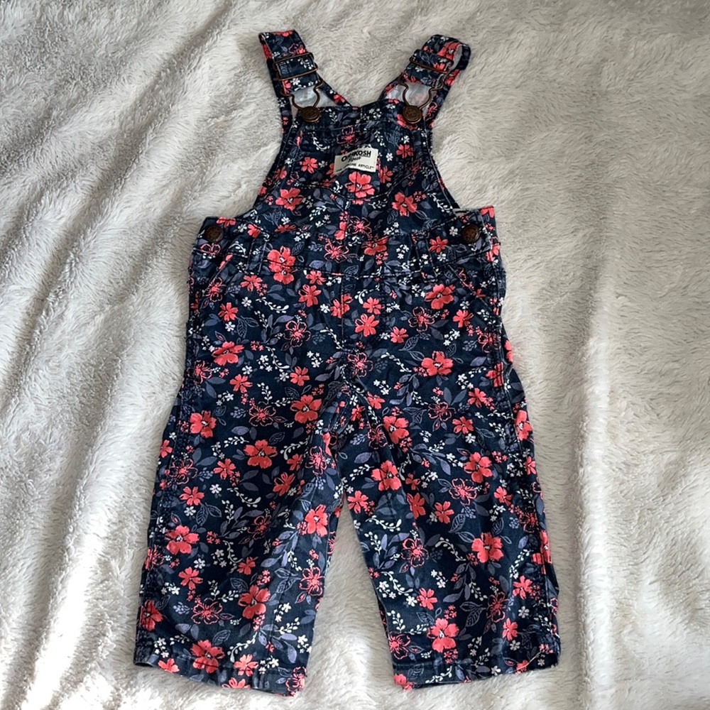 Oshkosh floral 6 month overalls baby girl clothing